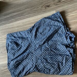 Francesca’s Polka Dot Denim Women’s Romper